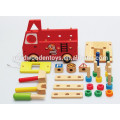 Top vente de jouets en bois camions de pompiers OEM nouveau design intelligent jouet bricolage camions pour enfants EZ5085